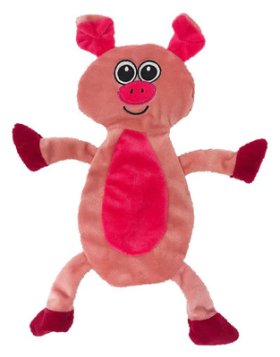 12" Pig Crinkle Flat Dog Toy (image for) 12" Pig Crinkle Flat Dog Toy