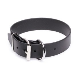 Extra Wide Black Biothane American Bulldog Collar (image for) Extra Wide Black Biothane American Bulldog Collar