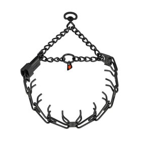 Black Stainless Steel Prong Collar with ClicLock (3.2 mm x 23 inches) Herm Sprenger (image for) Black Stainless Steel Prong Collar with ClicLock (3.2 mm x 23 inches) Herm Sprenger