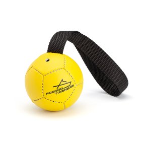 Inflatable Leather Ball Dog Toy With Handle - Neon Yellow - 3.25" (8 cm) (image for) Inflatable Leather Ball Dog Toy With Handle - Neon Yellow - 3.25" (8 cm)