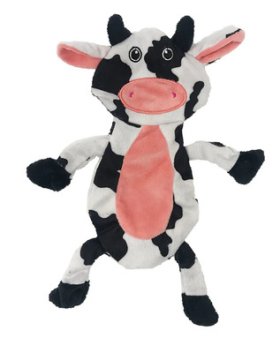 12" Cow Crinkle Flat Dog Toy (image for) 12" Cow Crinkle Flat Dog Toy