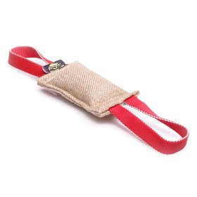 Jute Puppy Bite Tug with Two Handles - 2 1/3 inch on 8 inch (6x20 cm) (image for) Jute Puppy Bite Tug with Two Handles - 2 1/3 inch on 8 inch (6x20 cm)