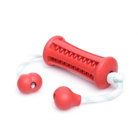 Red Training Dental Dog Toy With Handles (image for) Red Training Dental Dog Toy With Handles