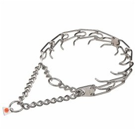 Stainless Steel Pinch Prong Collar with Center-Plate and Assembly Chain (2.25 mm x 16 inches) Herm Sprenger (image for) Stainless Steel Pinch Prong Collar with Center-Plate and Assembly Chain (2.25 mm x 16 inches) Herm Sprenger