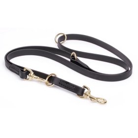 Multipurpose Black Biothane American Bulldog Leash for over 7 Different Activities (image for) Multipurpose Black Biothane American Bulldog Leash for over 7 Different Activities