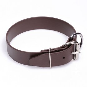 Extra Wide Brown Biothane American Bulldog Collar (image for) Extra Wide Brown Biothane American Bulldog Collar