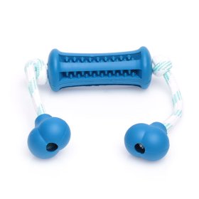 High-Quality Rubber Blue Training Dental Toy With Handles (Small: 1.3” x 3.5” (3.5 cm x 9 cm)) (image for) High-Quality Rubber Blue Training Dental Toy With Handles (Small: 1.3” x 3.5” (3.5 cm x 9 cm))