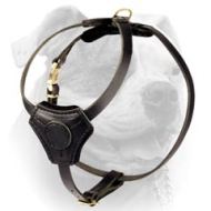 Sportive Leather Harness for American Bulldog (image for) Sportive Leather Harness for American Bulldog