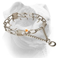 Stainless steel American Bulldog pinch prong collar (image for) Stainless steel American Bulldog pinch prong collar