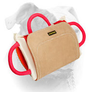 Advanced American Bulldog training bite pillow with leather covering (image for) Advanced American Bulldog training bite pillow with leather covering