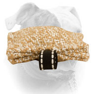 Jute American Bulldog Puppy Bite Tug with Stitched Handle (image for) Jute American Bulldog Puppy Bite Tug with Stitched Handle