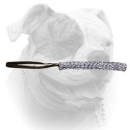 French Linen bite tug with a handle for American Bulldog puppy (image for) French Linen bite tug with a handle for American Bulldog puppy