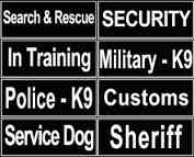 ID Patches for American Bulldog Harnesses And Collars (image for) ID Patches for American Bulldog Harnesses And Collars