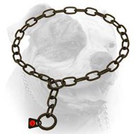 Black stainless steel American Bulldog fur saver 1/8 inch (3 mm) link diameter (image for) Black stainless steel American Bulldog fur saver 1/8 inch (3 mm) link diameter