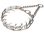 American Bulldog pinch prong collar of Chrome Plated Steel 1/8 inch (3.25 mm) link diameter (image for) American Bulldog pinch prong collar of Chrome Plated Steel 1/8 inch (3.25 mm) link diameter