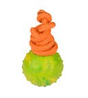 High quality solid rubber American Bulldog training ball on string 2 inch (5 cm) (image for) High quality solid rubber American Bulldog training ball on string 2 inch (5 cm)