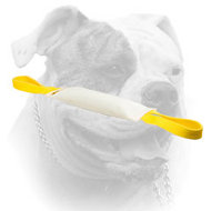 Fire Hose bite tug with two strong handles for young American Bulldog (image for) Fire Hose bite tug with two strong handles for young American Bulldog