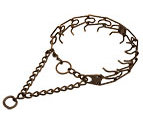 Herm Sprenger Antique Copper Plated American Bulldog Pinch Prong Collar 1/6 inch (3.9 mm) link diameter (image for) Herm Sprenger Antique Copper Plated American Bulldog Pinch Prong Collar 1/6 inch (3.9 mm) link diameter
