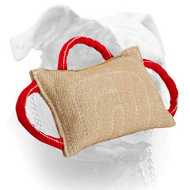 Dog bite pad made of jute with 3 handles - Jute Bite Pillow (image for) Dog bite pad made of jute with 3 handles - Jute Bite Pillow