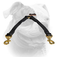 Double Dog Leash Coupler for two American Bulldogs (image for) Double Dog Leash Coupler for two American Bulldogs