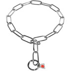 Fur saver American Bulldog collar of stainless steel 1/6 inch (4.0 mm) link diameter (image for) Fur saver American Bulldog collar of stainless steel 1/6 inch (4.0 mm) link diameter