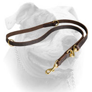 Leather Police Agitation Lead for American Bulldog (image for) Leather Police Agitation Lead for American Bulldog