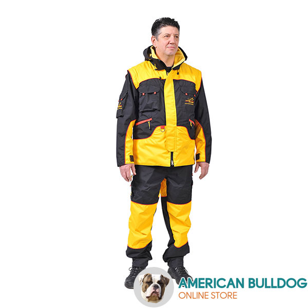 Professional Dog Training Suit of Weatherproof Membrane Material