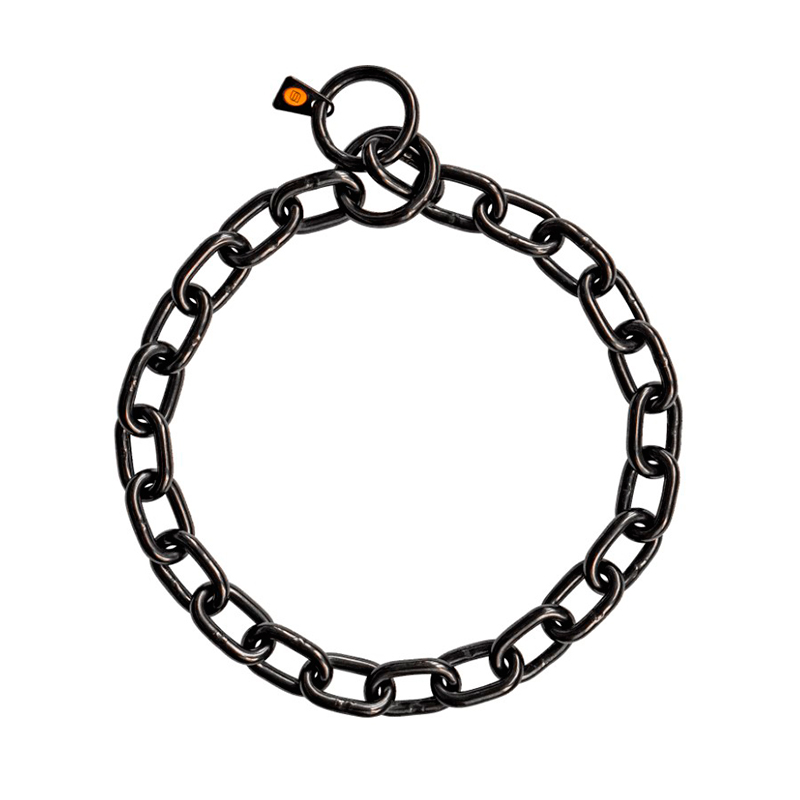 Black Stainless Steel Short Link Fur Saver Collar - 5.0 mm - Herm Sprenger (image for) Black Stainless Steel Short Link Fur Saver Collar - 5.0 mm - Herm Sprenger