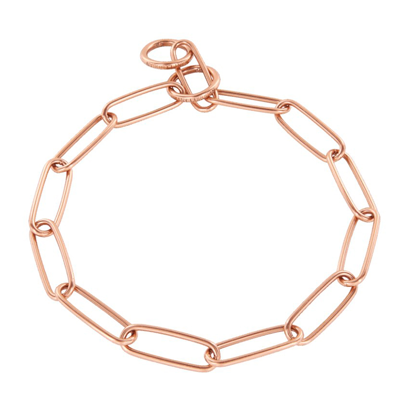 Curogan Long Link Fur Saver Chain Collar - 3.0 mm - Herm Sprenger (image for) Curogan Long Link Fur Saver Chain Collar - 3.0 mm - Herm Sprenger