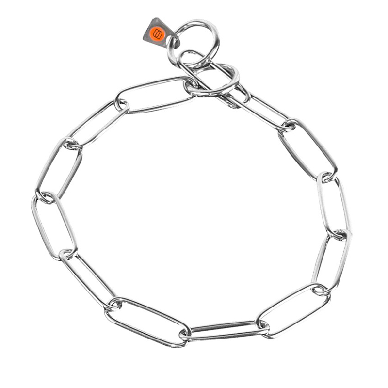 Stainless Steel Long Link Fur Saver Dog Collar - 3.0 mm (image for) Stainless Steel Long Link Fur Saver Dog Collar - 3.0 mm