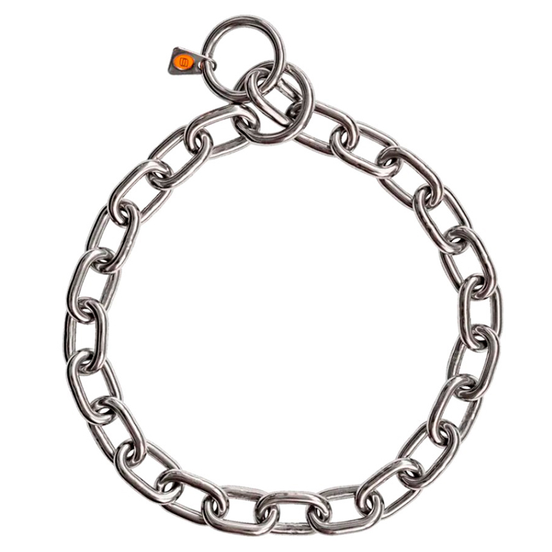 Extra Strong Stainless Steel Medium Sized Link Chain Collar - 5.0 mm (image for) Extra Strong Stainless Steel Medium Sized Link Chain Collar - 5.0 mm