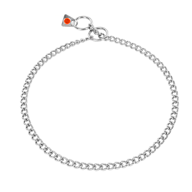 Stainless Steel Short Link Chain Collar with Round Links - 2.0 mm (image for) Stainless Steel Short Link Chain Collar with Round Links - 2.0 mm