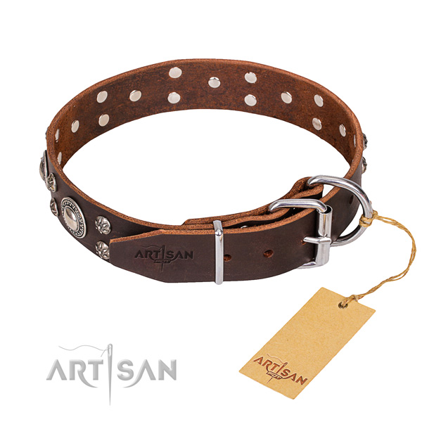 Multifunctional leather collar for your gorgeous dog