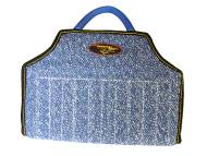 Bite Dog bite developer cuff made of French Linen with handle (image for) Bite Dog bite developer cuff made of French Linen with handle